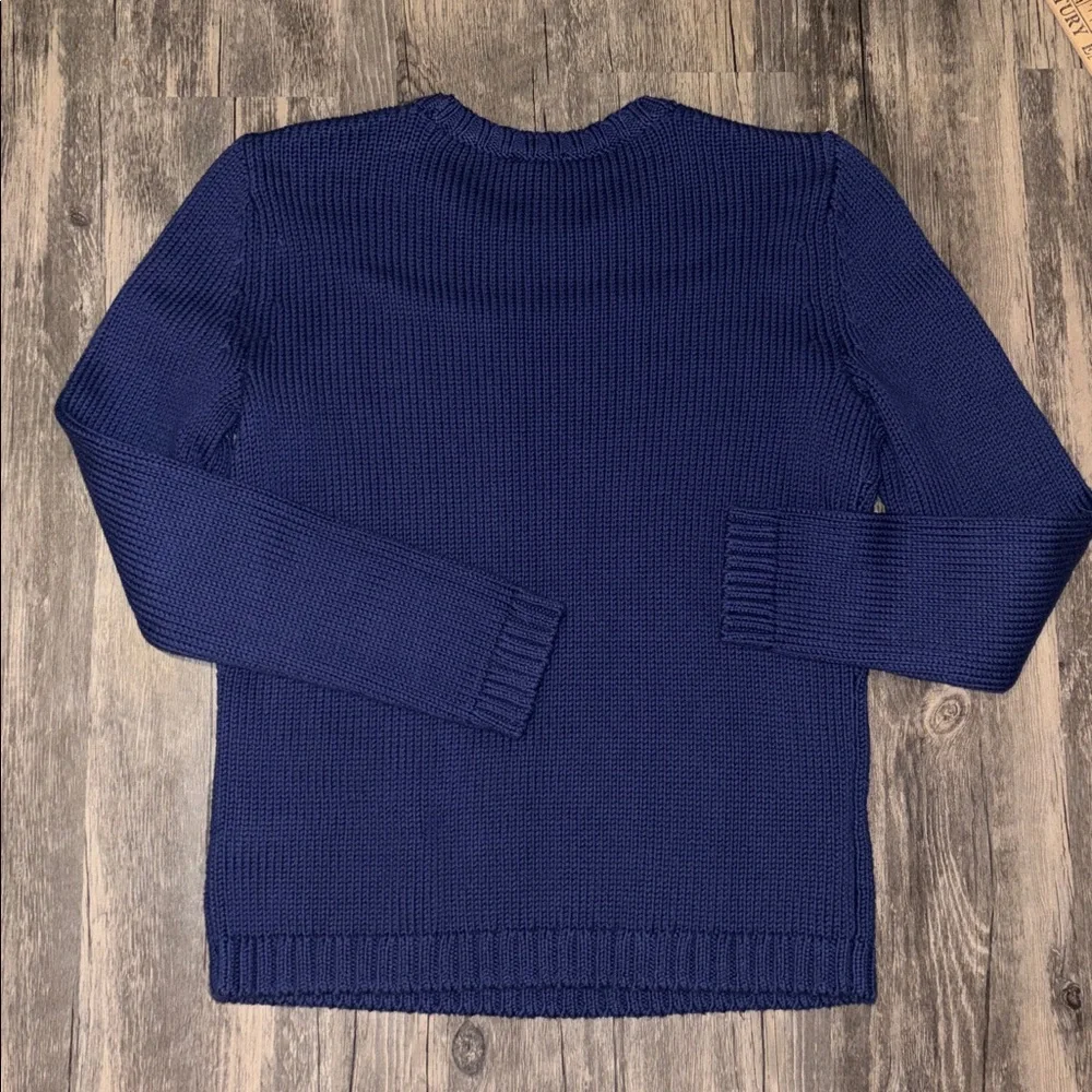 Woman’s  coastal Navy Blue Nautical sweater- 
woman’s small petite - Picture 4 of 5